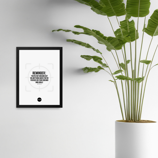 FOCUS ON YOUR GOALS - POSTER