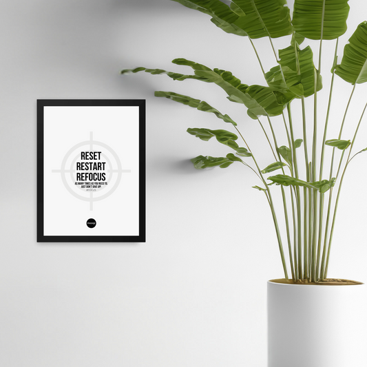 RESET RESTART REFOCUS - POSTER