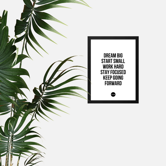 DREAM BIG START SMALL - POSTER