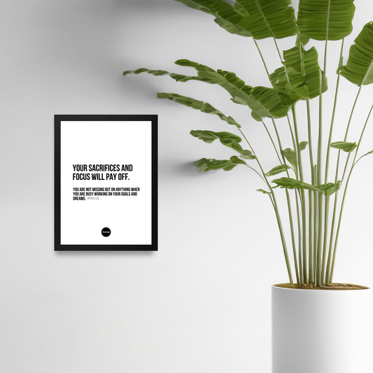 FOCUS WILL PAY OFF - POSTER