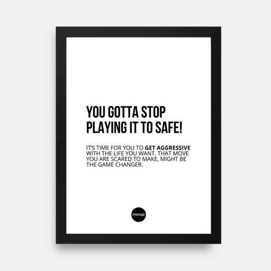 STOP PLAYING IT SAVE - POSTER