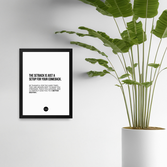 SETUP FOR THE COMEBACK - POSTER