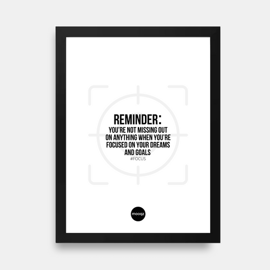 FOCUS ON YOUR GOALS - POSTER