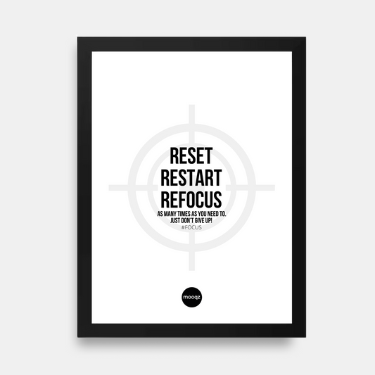 RESET RESTART REFOCUS - POSTER