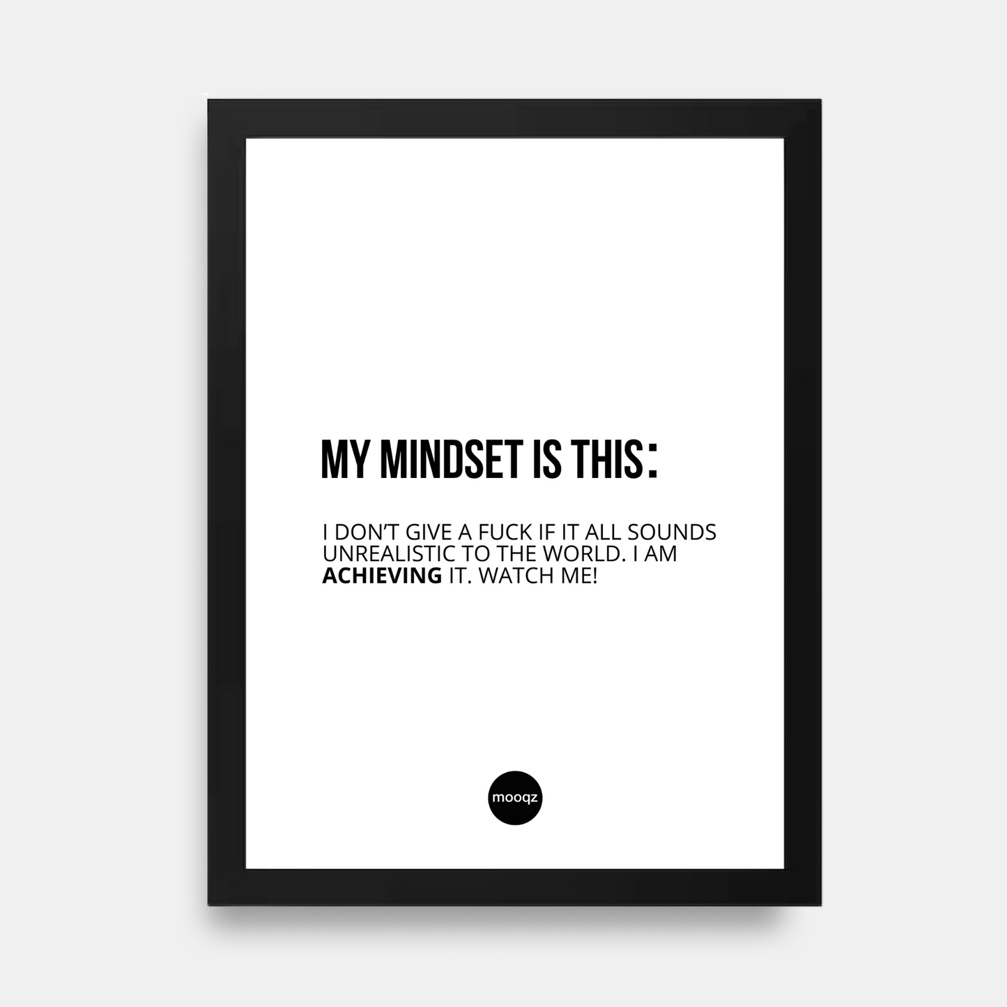 ACHIEVING IT ALL - POSTER