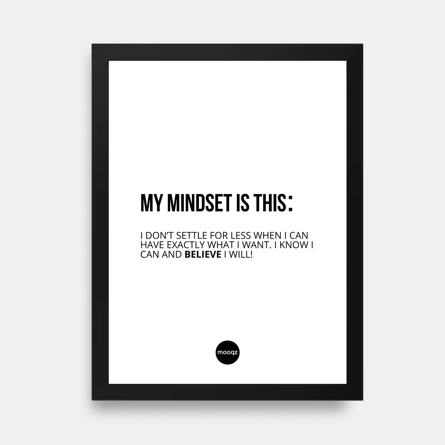 DON'T SETTLE FOR LESS - POSTER