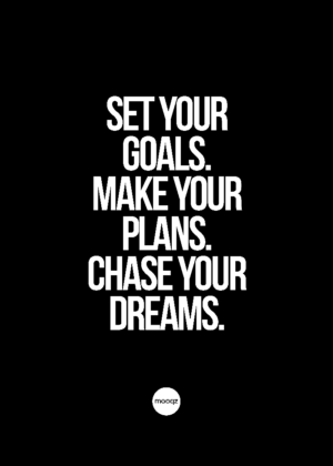 SET YOUR GOALS MAKE YOUR PLANS