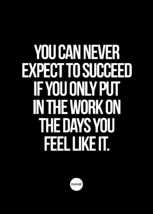 YOU CAN NEVER EXPECT TO SUCCEED
