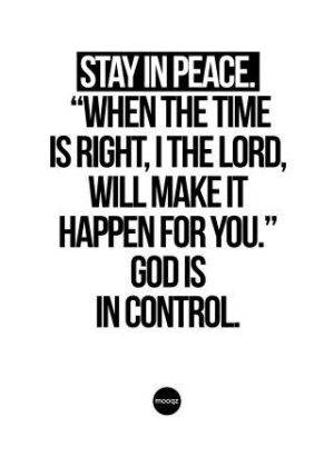 STAY IN PEACE